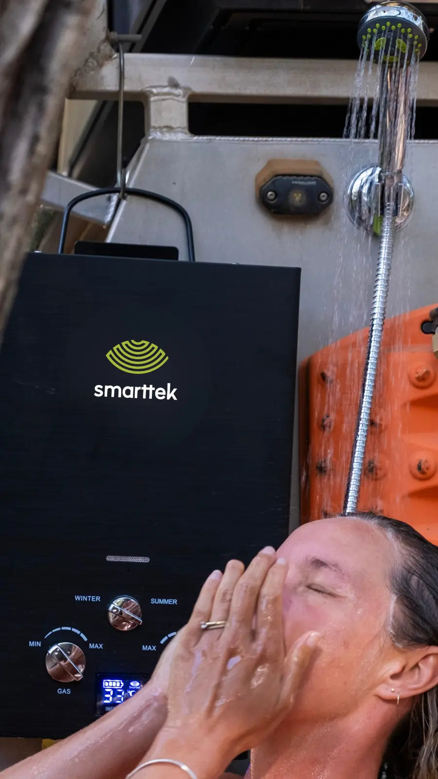 Portable Hot Water System | Smarttek Black