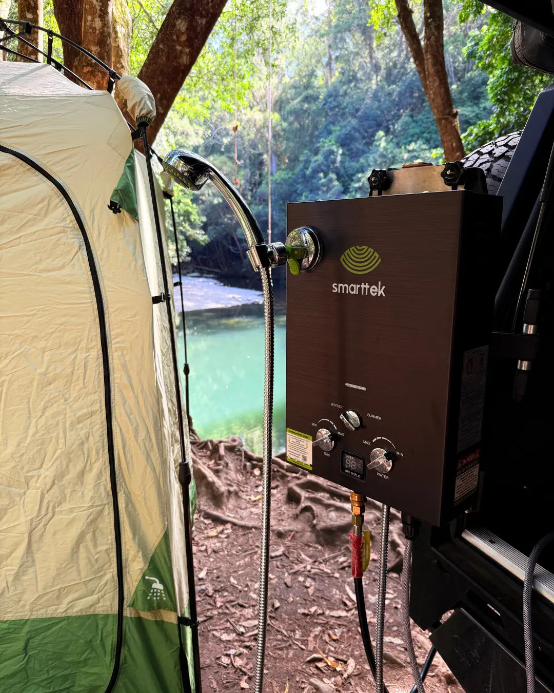 Portable Hot Water System | Smarttek Black