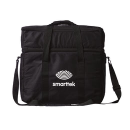 Smarttek Black carry bag with padded design and shoulder strap.
