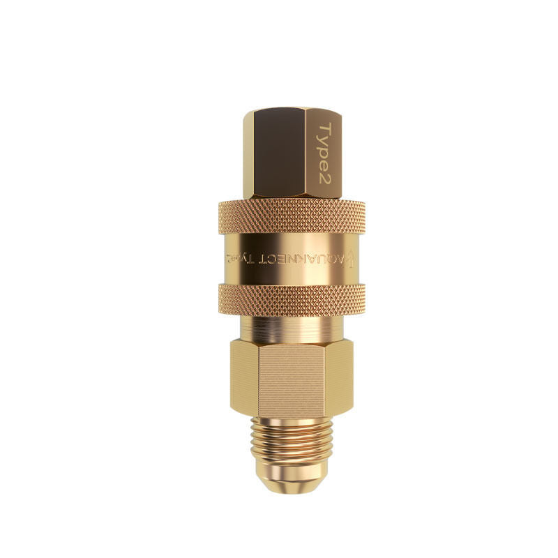 Smarttek female gas quick connect fitting for portable gas appliances.