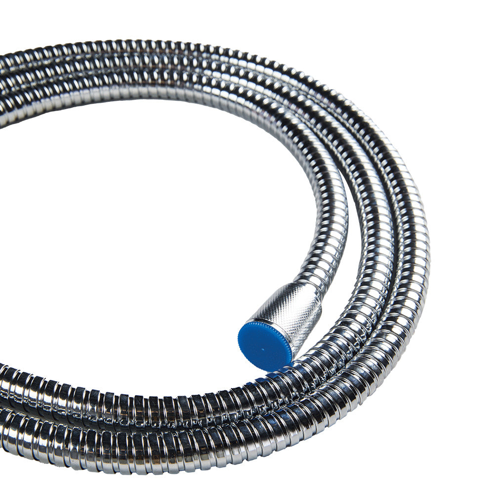Smarttek premium 2 metre shower hose showing hose end detail