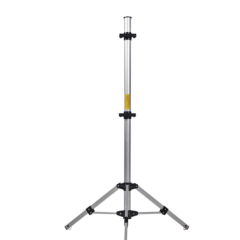 Smarttek tripod stand shown extended with three-leg base.