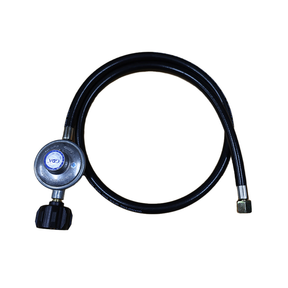 Smarttek 1.2m Type 27 LCC27 gas hose with regulator – full product view